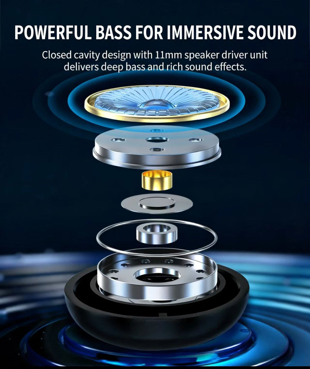 IPX7防水TWSスポーツBluetoothイヤホン、高音質ステレオ、イヤーフックデザイン