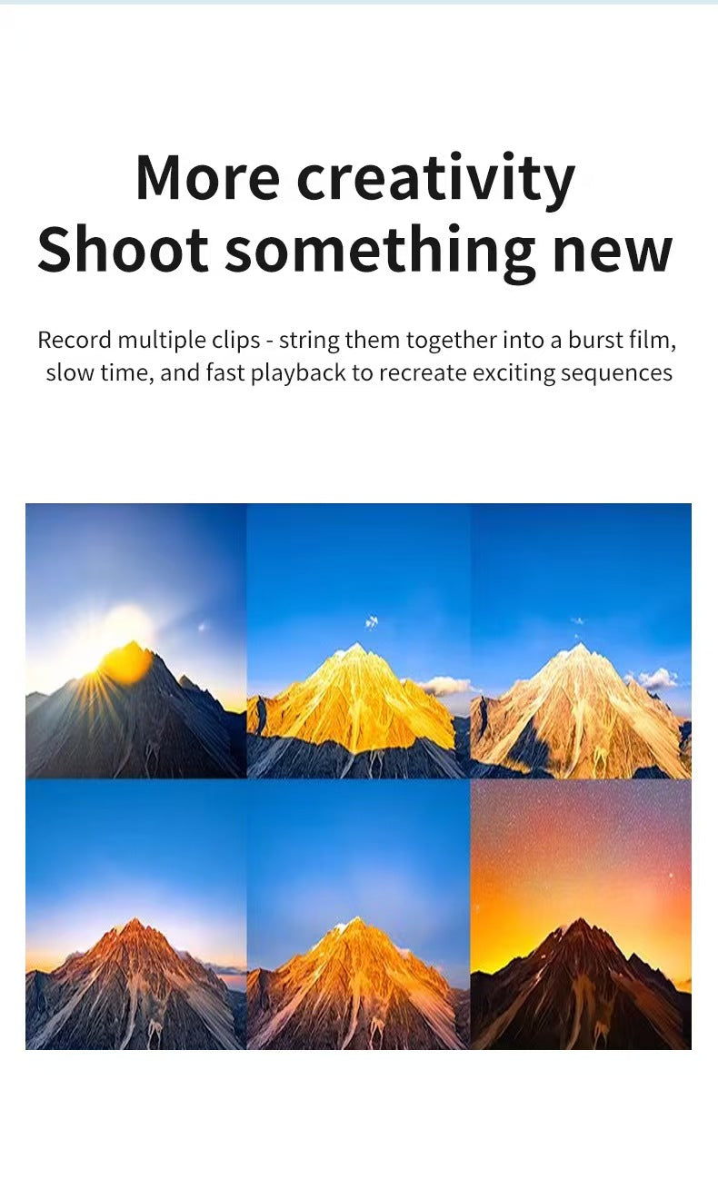 4K Ultra HD手ぶれ補正ポケットカメラ、屋外防水サイクリングDV、Vlogやアクション撮影用270°回転スクリーン搭載。