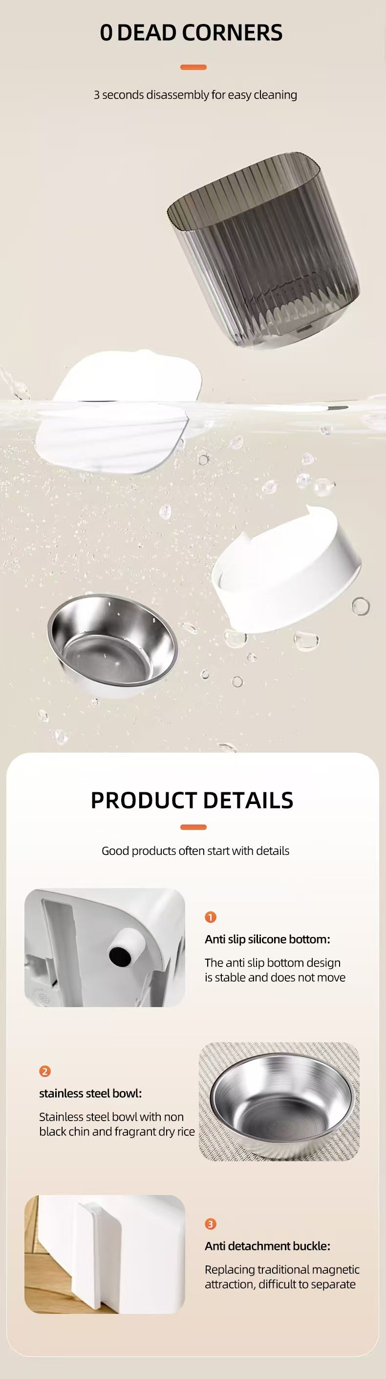 カメラ付きスマートペットフィーダー（猫用、自動給餌）