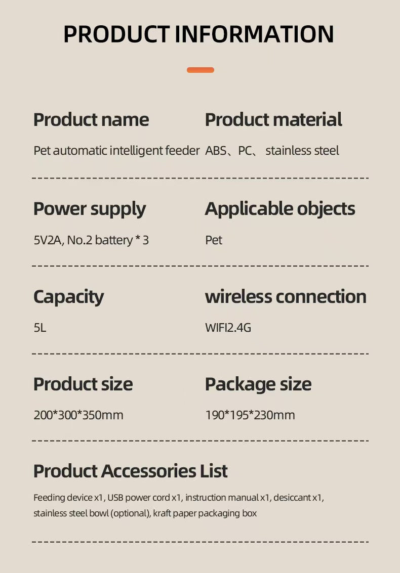 カメラ付きスマートペットフィーダー（猫用、自動給餌）