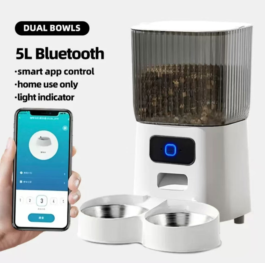 カメラ付きスマートペットフィーダー（猫用、自動給餌）