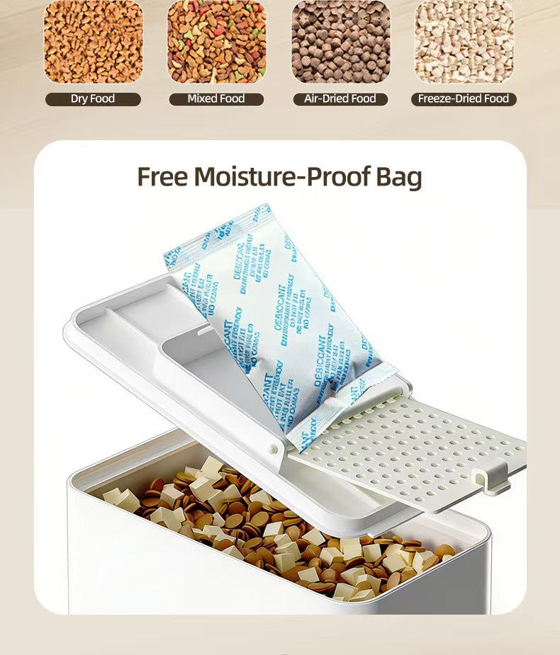 猫と犬のための、温度調節機能付きコードレス自動給餌器＆給水器（2in1）オールインワンユニット