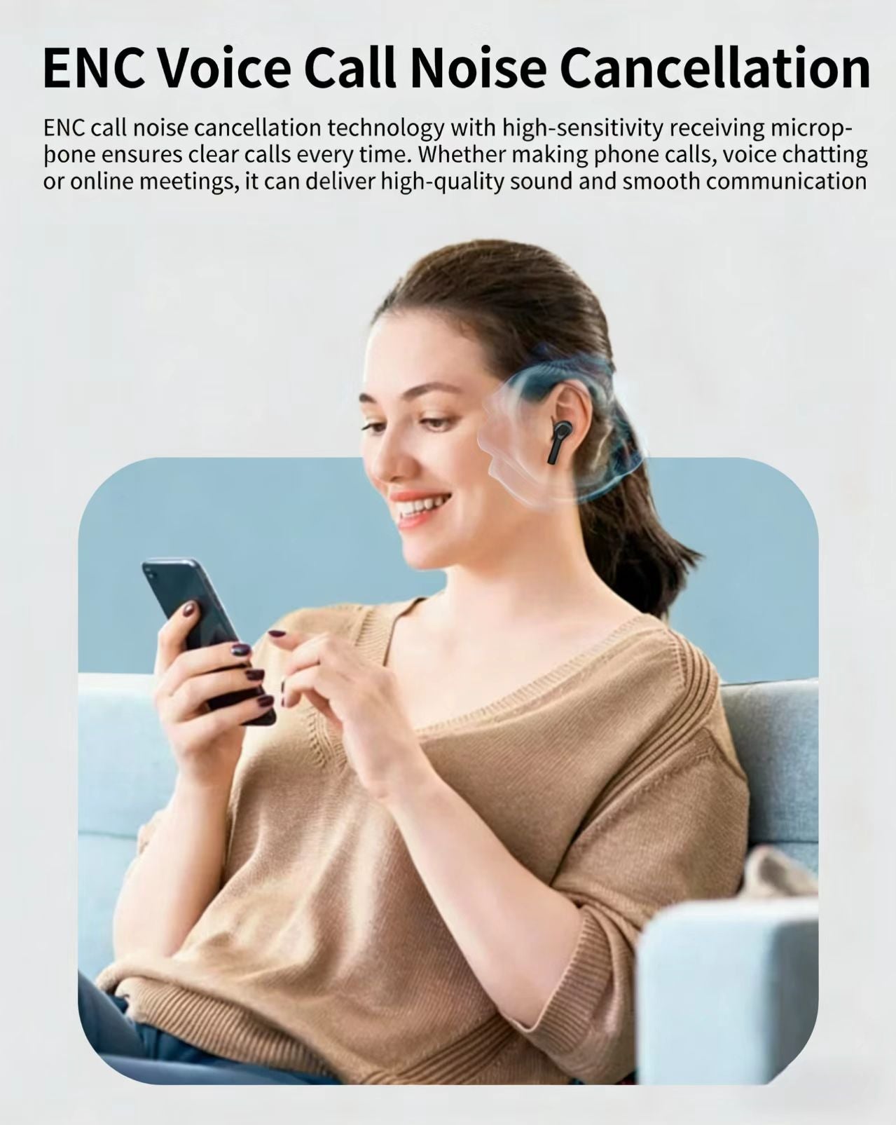 AIスマート翻訳Bluetoothイヤホン：アクティブノイズキャンセリング（ANC）、多言語リアルタイム通訳に対応。
