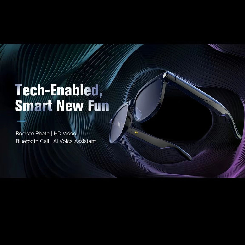 写真・動画撮影、物体認識、リアルタイム翻訳に対応した、8MP手ぶれ補正カメラ搭載のAIスマートグラス。