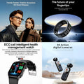 4-in-1 Smart Fashion & Health Tech Bundle: G3 Smart Glasses + Smart Ring + ECG Health Management Watch + 4K Action Camera (Future at Your Fingertips)