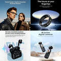 4-in-1 Smart Fashion & Global Tech Bundle: G3 Smart Glasses + Smart Ring + ENC Noise Canceling Translation Earbuds + 4K Action Camera (Future at Your Fingertips)